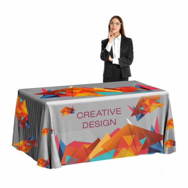 Printed Tablecloth for 6 foot table