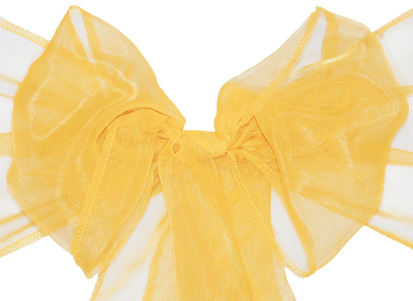 Organza Sash Gold Pack of 121 Textile Town