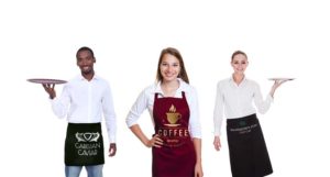 Branded promotional aprons