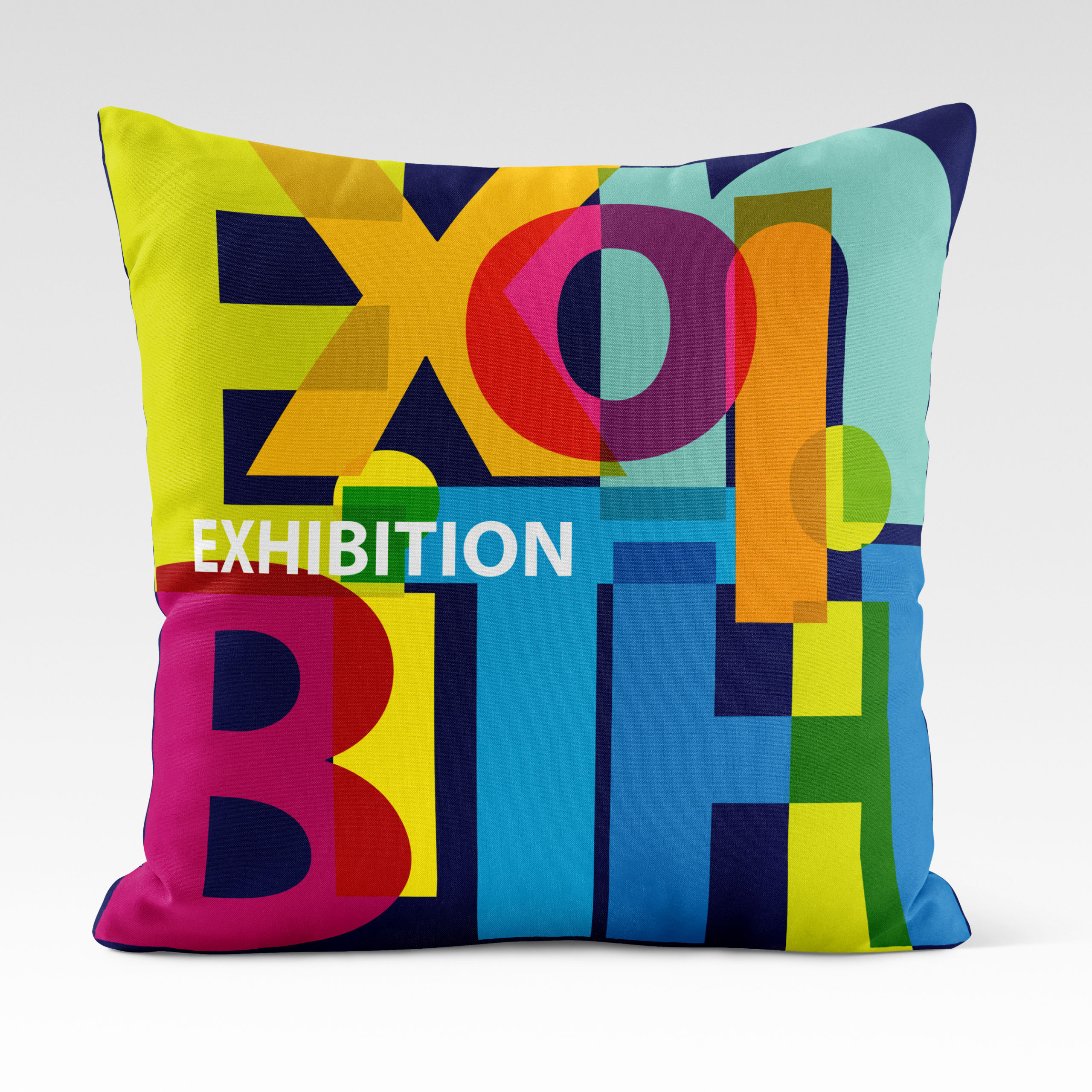 Cushion with printed logo for events