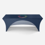 Open back stretchy spandex lycra printed tablecloth